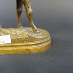 DUBUCAND Alfred (1828-1894) : Cerf. Bronze patiné, signé. Haut. :...