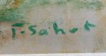 Francine SAHUT (1919-2002)
Paysage
Crayon gras signé en bas à droite
47.5 x...