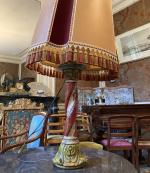dans le grand salon, PIED DE LAMPE en bois peint
H.:...