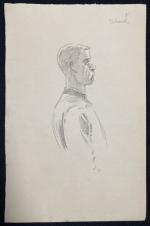 Maurice FEUILLET (1873-1968)
Affaire Dreyfus, Duhamel
Dessin titré
25.2 x 16.5 cm
Provenance:
- collection...