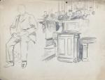 Maurice FEUILLET (1873-1968)
Affaire Dreyfus, scène d'audience
Dessin
23 x 32.5 cm (trous,...