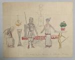 Jean LAUNOIS (1898-1942)
Etude académique
Dessin rehaussé
17.5 x 22 cm (légères piqûres)