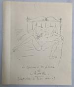 Jean LAUNOIS (1898-1942)
Le journal d'une femme de chambre
Encre 
32.5 x...