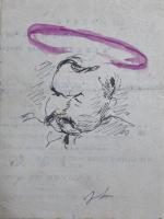 Jean LAUNOIS (1898-1942)
Etude de personnage
Encre rehaussée monogrammée 
13.5 x 10...