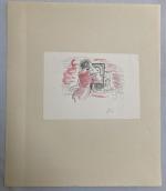 Jean LAUNOIS (1898-1942)
Femme se coiffant
Encre rehaussée d'aquarelle monogrammée
12 x 17.5...