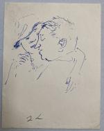 Jean LAUNOIS (1898-1942)
L'étreinte
Encre monogrammée
15 x 12 cm