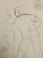 Jean LAUNOIS (1898-1942)
La rencontre
Dessin, au dos une aquarelle représentant un...