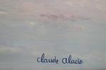 Claude ALACIO (XX's) - La mer à Trouville. Huile sur...