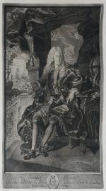 d'après Hyacinthe RIGAUD (1659-1743) 
gravé par Pierre DREVET (1663-1738) 
Portrait...