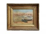 Alphonse MOUTTE (1840-1913)
Bord de côte en Méditerranée
Huile sur toile signée...