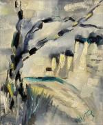 Michel PATRIX (1917-1973)
L'arbre mort et la mer
Huile sur toile signée...
