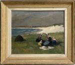 Raymond WINTZ (1884-1956)
Bigoudènes devant la baie
Huile sur toile signée en...