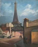 Jules LE RAY (1875-1938)
Paris, le métro et la tour Eiffel
Huile...
