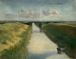 Émile Alfred DEZAUNAY (1854-1938)
Pêcheur près du pont
Huile sur toile signée...