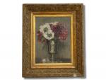 Edgard MAXENCE (1871-1954)
Bouquet de fleurs dans une timbale
Huile sur carton...