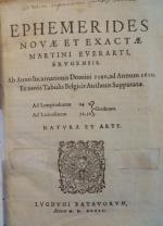 EVERAERT (Martin). "Ephémérides novae et exactae". Lugduni Batavorum, 1592. Reliure...