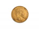 Une PIECE or 50 francs 1857 A Napoléon III tête...