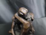 Statuette en bronze Le Baiser reproduction de l oeuvre de...