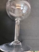 Dix grand verres ballon en cristal 23cm de haut 8,5...