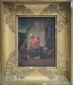 ECOLE FRANCAISE du XIXème
Portrait d'une mère et son enfant
Huile sur...