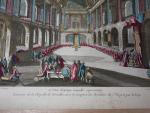 Deux vues d'optiques : intérieur de la chapelle de Versailles...