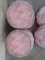 PELFRAN - Paire de poufs-coffres vintage en moumoute rose de...