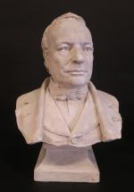 BRIDEN Désiré (1850-1936) : Buste de Jacques-Edmé-Guillaume VIARDIN. Plâtre signé...