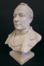 BRIDEN Désiré (1850-1936) : Buste de Jacques-Edmé-Guillaume VIARDIN. Plâtre signé...