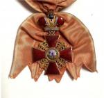 Russie Ordre de Anne. Croix de 1ère classe, avec couronne