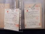 Collection de 29 messages Croix-rouge de la Guerre 1939/1945 dans...