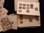 Grande-Bretagne, boite de plusieurs centaines de timbres VICTORIA 1/2p et...