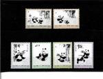 CHINE, série Panda n°1869 à 1874 neuve sans charnière, TB,...