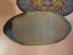 Paire de tapis Art Déco de forme ovale à décor...