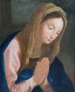 ECOLE ITALIENNE dans le goût du XVIIIème
Vierge en prière
Huile sur...