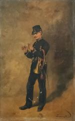 Louis Charles TACONET (1820-1890)
Le repos de la fanfare
Huile sur panneau...