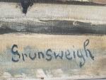 Nathan GRUNSWEIGH [polonais] (1880-1956)
Le Vésinet, devant l'épicerie
Huile sur toile signée...
