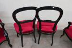 Paire de fauteuils et paire de chaises d'époque Napoléon III...