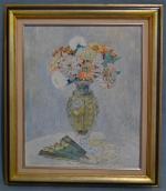 Edgard MAXENCE (1871-1954)
Bouquet de fleurs
Huile sur isorel signée en bas...