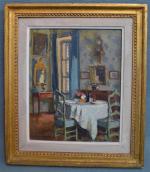 Paul HUGUES (1891-1950)
Intérieur
Huile sur toile signée en bas à gauche
27...
