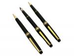 MONTBLANC Parure de stylos, Meisterstück, comprenant :
roller, plume, criterium laqués...