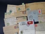 38 lettres, devants de bande journal, cartes du TONKIN : Indochine,...