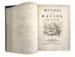 RACINE (Jean), Oeuvres, Paris, Le Breton, 1760, 3 vol. in-4,...