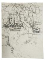 attribué à René PINARD (1883-1938)
Voiliers au port
Dessin
31.5 x 24 cm...