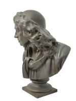 d'après Jean Antoine HOUDON (1741-1828)
Molière
Buste en bronze patiné, présenté sur...