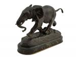 Antoine-Louis BARYE (1796-1875)
Éléphant du Sénégal
Epreuve en bronze à patine brune,...