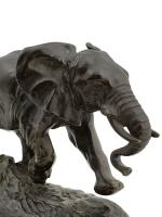 Antoine-Louis BARYE (1796-1875)
Éléphant du Sénégal
Epreuve en bronze à patine brune,...