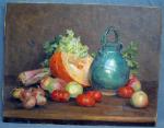 Alexandre CHANTRON (1842-1918)
Nature morte aux fruits, 1912
Huile sur toile signée...