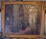 Georges LEVREAU (1867-?)
Intérieur de l'église de Locronan, 1908
Huile sur toile...