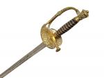 Épée d'Officier d'État-major, modèle 1817 à ciselures. Fusée en corne,...