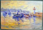 Jean BACONNAIS (1931)
Le Port de Sauzon
Huile sur toile signée en...